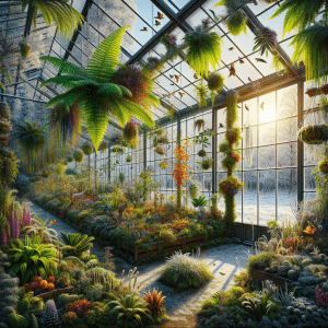 Winter Bounty in a Greenhouse